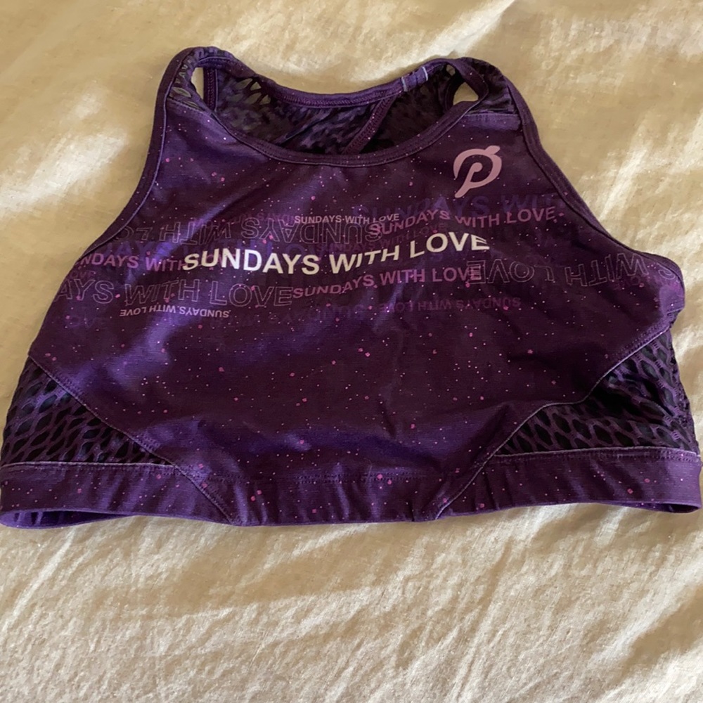 EUC Peloton With Sunday’s with Love Bra Sz L